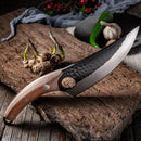 Faca Ragnar Fulltang Aço Viking Açougueiro + Bainha Couro
