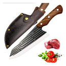 Faca Japonesa Artesanal Fulltang 4mm Cabo Madeira