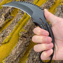 Faca Curva Black D2 Fulltang G10 + Bainha Rígida