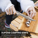 Canivete Robusto Aço Caça Pesca Dobrável + Bainha