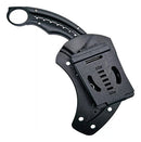 Faca Curva Black D2 Fulltang G10 + Bainha Rígida