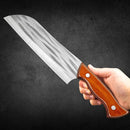 Faca Chef Escoffier Fulltang 32cm Aço Inoxidável + Bainha Couro