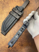 Faca Spartacus Reta Fulltang 7mm Espessura + Bainha