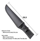 Faca Caça Vercingetorix Luxo Fulltang Inox 28cm