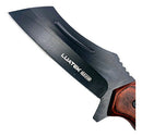 Faca Tanto Black Fulltang Madeira + Bainha