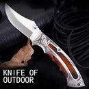 Canivete Silver Wood Tribal C/ Clip Cinto