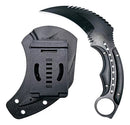 Faca Curva Black D2 Fulltang G10 + Bainha Rígida