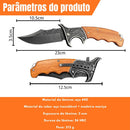 Canivete Nórdico 23cm Aço 440 Cabo Madeira e Inox