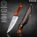 Faca Chef Taillevent Fulltang 32cm Cabo Madeira + Bainha Couro