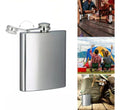Cantil Bolso Aço Inox 210ml Whisky
