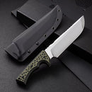 Faca Profissional Fulltang Cabo G10 Lâmina AUS-10 8mm + Bainha Rígida