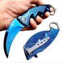 Faca Curva Blue Clip Aço