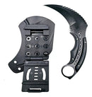 Faca Curva Black D2 Fulltang G10 + Bainha Rígida