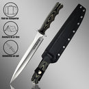 Faca Arjuna Caça Fulltang 38cm Aço A8 6mm Cabo G10 + Kydex