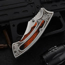 Canivete Silver Wood Tribal C/ Clip Cinto