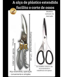 Tesoura Cozinha Corta Osso Frango Peixe Multifuncional
