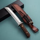 Faca Japonesa Bushido 5.8mm Fulltang Aço 60-62HRC Cabo Africano