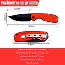 Mini Canivete Manual 15,5cm Liga Alumínio + Clip