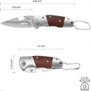 Mini Canivete Bolso Madeira Portátil Pesca Camping F115