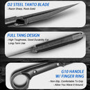 Kit Facas Curvas Defesa Fulltang G10 + Kydex