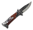Canivete Dark Horse Inox Super Luxo Coleção Com Bainha Couro