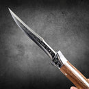 Faca Inox 32cm Relevo Alce no Dorso + Bainha