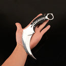 Faca Curva Viper Espelho D2 Fulltang Cabo G10 + Bainha Rígida