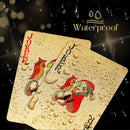 Kit 2 Baralhos Ouro 24k + Prata Poker Truco À Prova D'água
