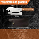 Cutelo Touro 33,5cm Inox Cabo Madeira + Bainha