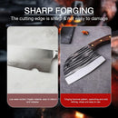 Cutelo Meia Lua Aço Inox 4Cr15Mov Forjado Profissional