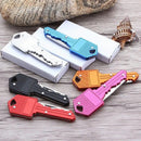 Canivete Chaveiro EDC Dobrável Inox Portátil