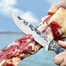 Faca Artesanal Darius Fulltang Damasco Azure Desossa Churrasco