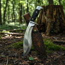 Facão Ghurka Heavy Duty AUS-10 Fulltang + Bainha Couro