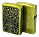 Isqueiro Lighter Cruz São Bento Constantine Dourado