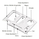 Kit Sobrevivência SOS Alicate Cartão Multifunção Pederneira
