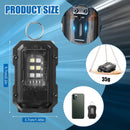 Mini Lanterna Chaveiro Recarregável Tricolor