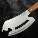 Cutelo Touro 33,5cm Inox Cabo Madeira + Bainha