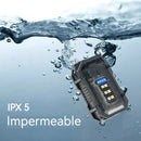 Mini Lanterna Chaveiro Recarregável Tricolor