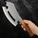 Cutelo Touro 33,5cm Inox Cabo Madeira + Bainha