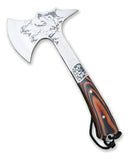 Machado Lobo Berserker Aço Afiado com Bainha