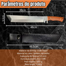 Facão Attila 48cm Aço T440V Cabo Sândalo Vermelho + Bainha