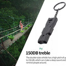 Apito Survivor Emergência Inox 2 Tubos