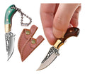 Miniatura Faca Chaveiro Fulltang + Bainha Couro