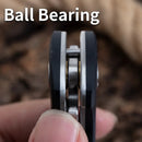 Canivete Shiro EDC Preto Rolamento Esfera D2 G10