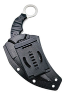 Faca Curva Anaconda Aço Inox Prata Escovado + Kydex SK5