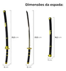 Mini Katana Zoro Roronoa One Piece Espada Wado Ichimonji Colecionável no Blister