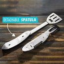 Kit Churrasco Inox 5 em 1 Utensílios Dobráveis