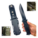 Faca Black Panther Fulltang Resistente Preto