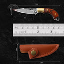 Miniatura Faca Chaveiro Fulltang + Bainha Couro