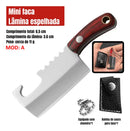 Mini Chaveiro Faca Fulltang + Bainha Courino